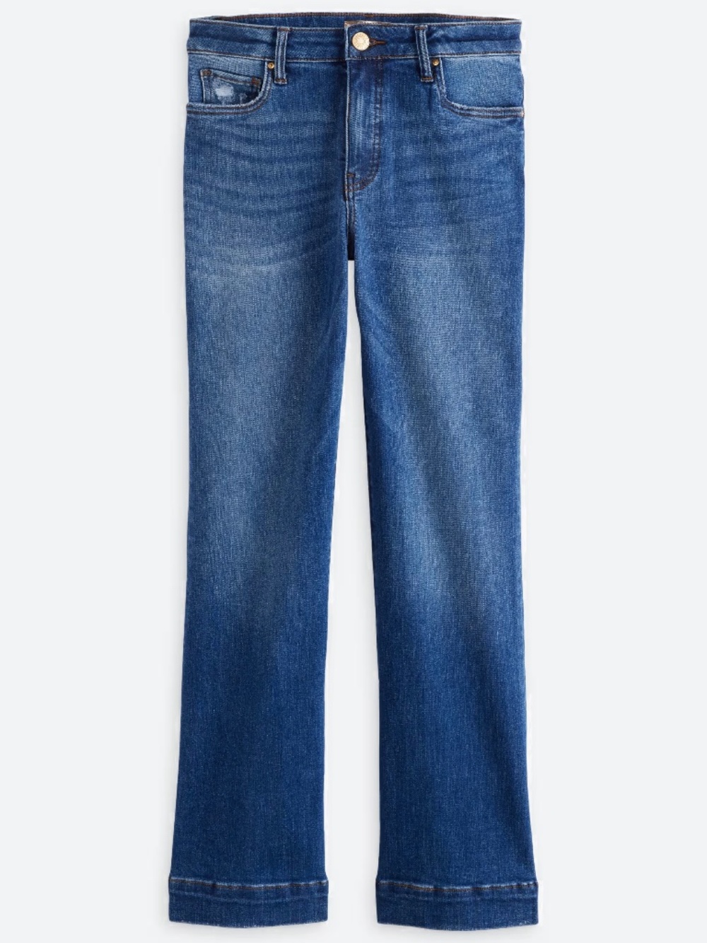 Kelsey High Rise Fab Ab Ankle Flare Jean